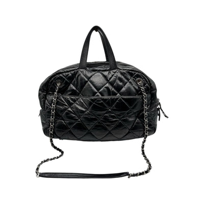 CHANEL Large Express Bowling Flap Bag in Black