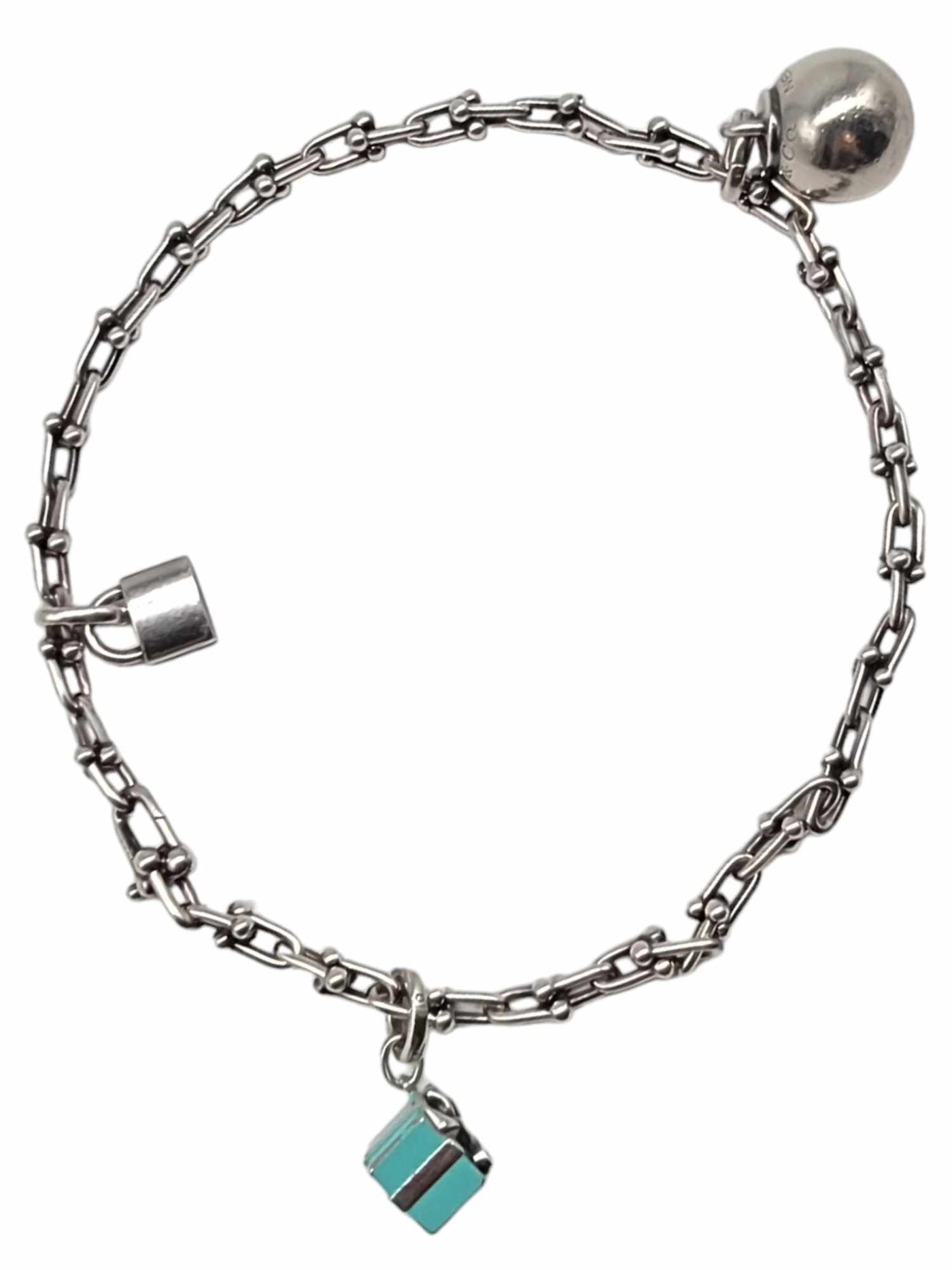 Tiffany & Co Sterling Silver Charm Bracelet