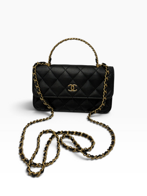 CHANEL TOP HANDLE WALLET ON CHAIN
