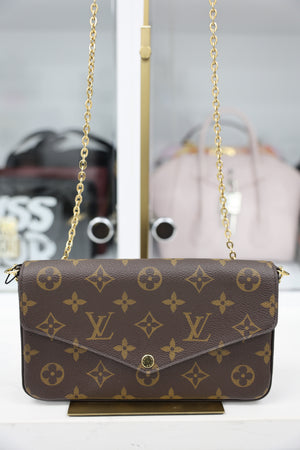 LOUIS VUITTON POCHETTE FELICIE MONOGRA CANVAS