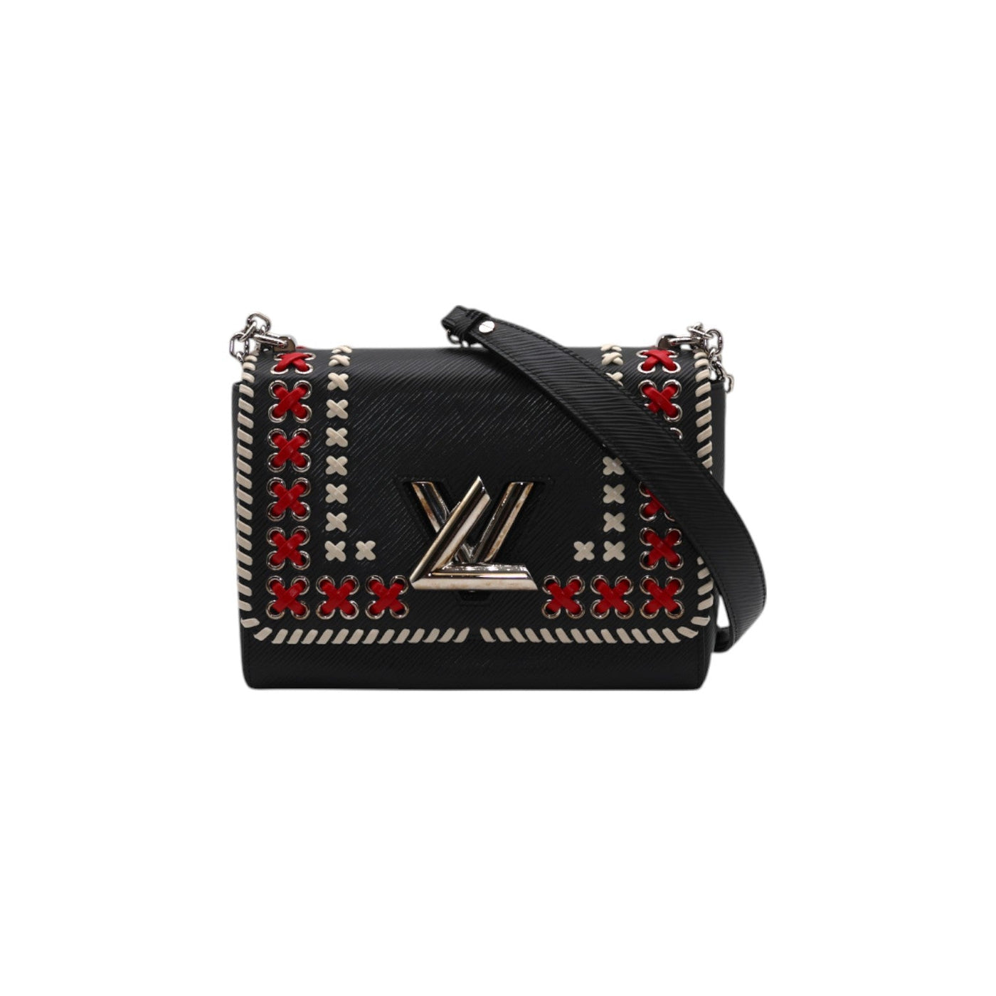 Louis Vuitton Twist MM Epi Leather Shoulder Bag In Dark Blue