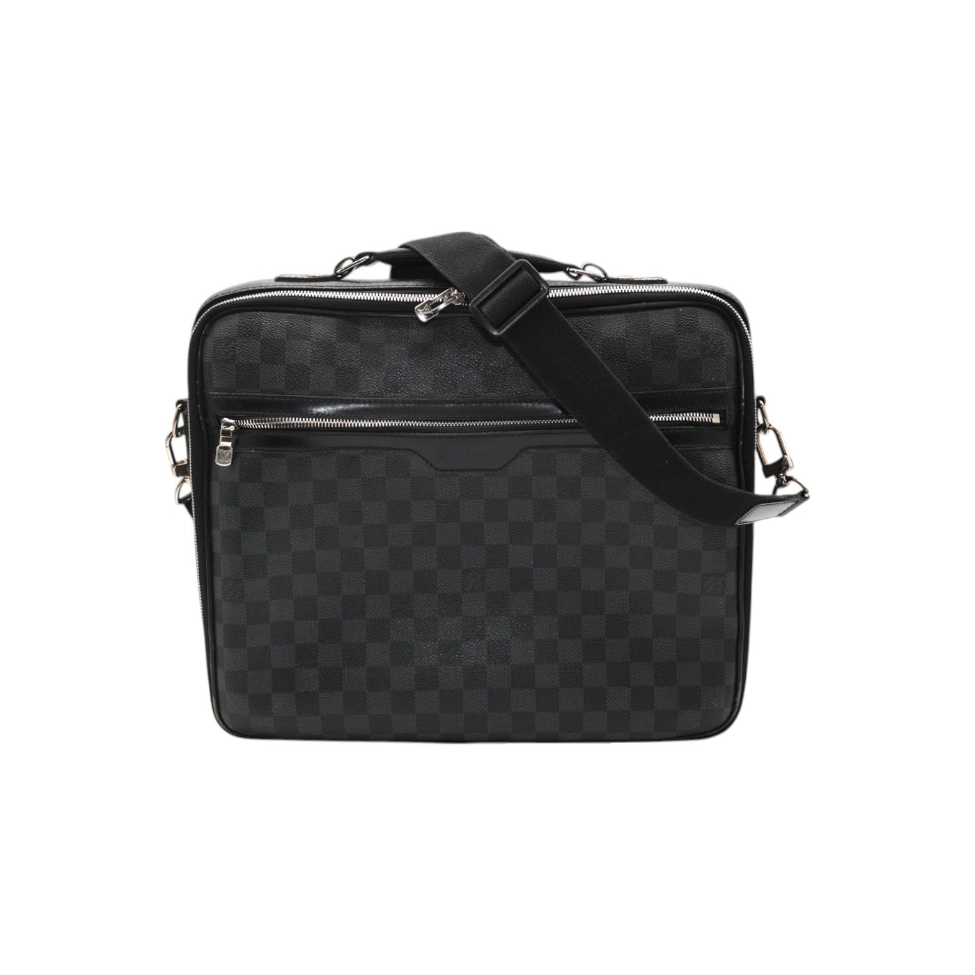 Louis Vuitton Damier Graphite Briefcase With Crossbody Strap