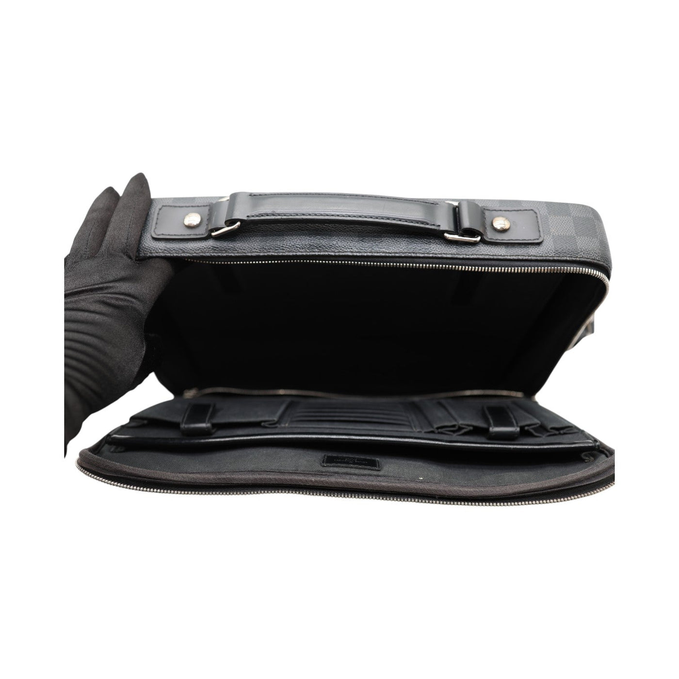 Louis Vuitton Damier Graphite Briefcase With Crossbody Strap