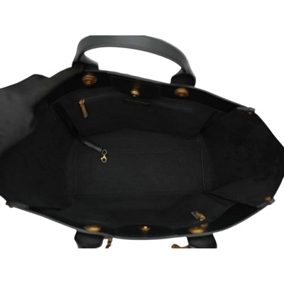CHANEL Deauville Caviar Leather Tote Bag In Black