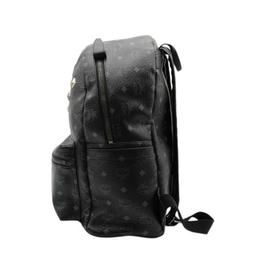 MCM Visetos Medium Sprinkle Stud Stark Backpack In Black