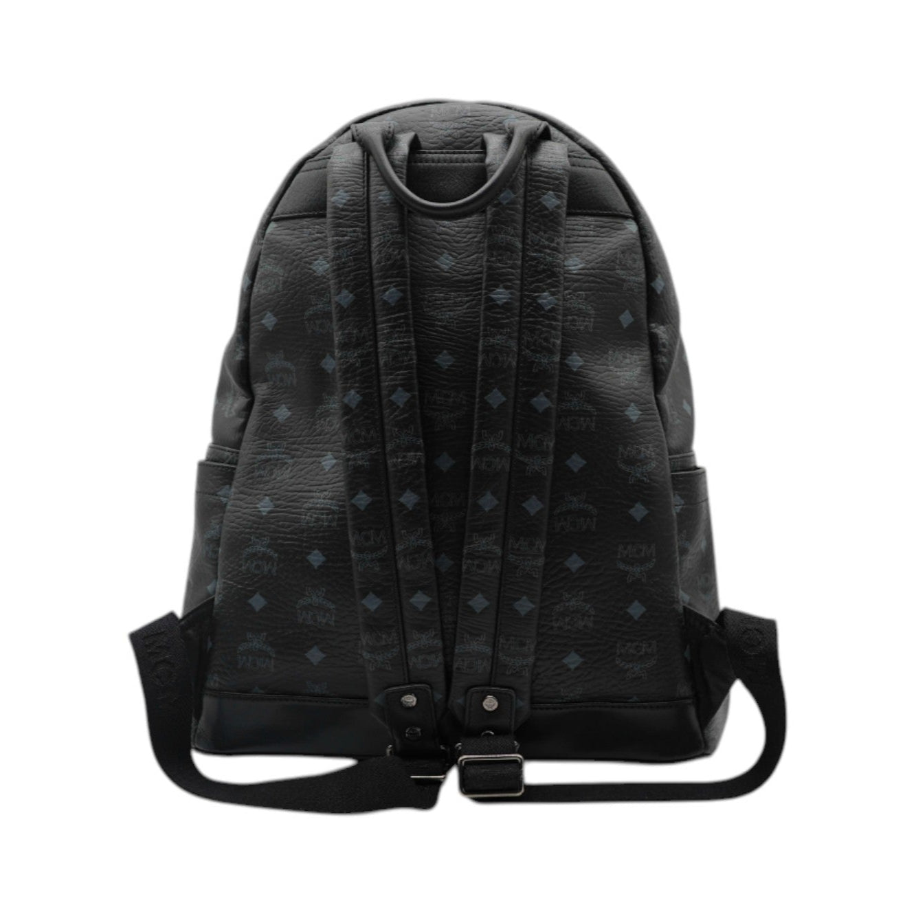 MCM Visetos Medium Sprinkle Stud Stark Backpack In Black