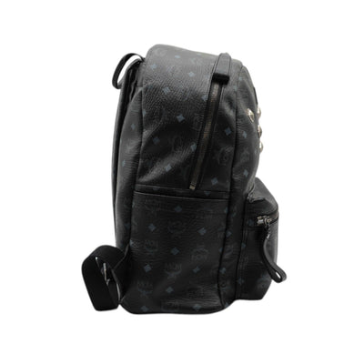 MCM Visetos Medium Sprinkle Stud Stark Backpack In Black
