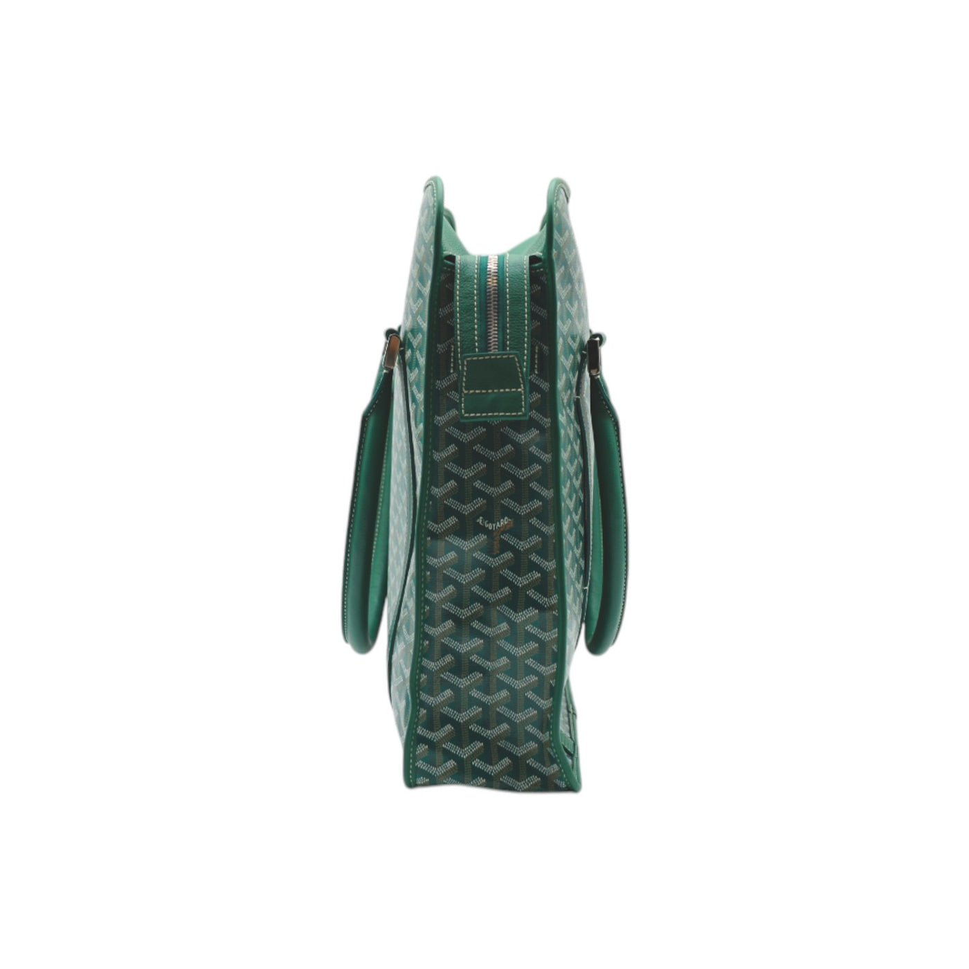 Goyard Goyardine Bourgogne Coated Canvas Bag In Green