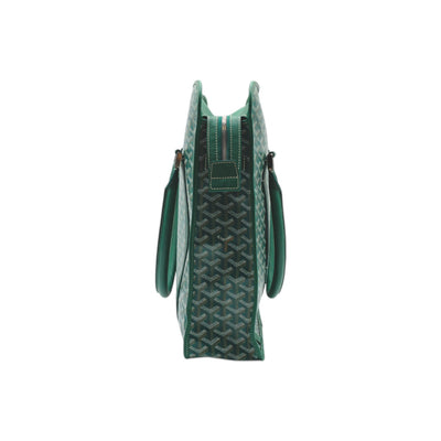 Goyard Goyardine Bourgogne Coated Canvas Bag In Green