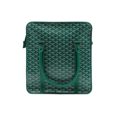 Goyard Goyardine Bourgogne Coated Canvas Bag In Green