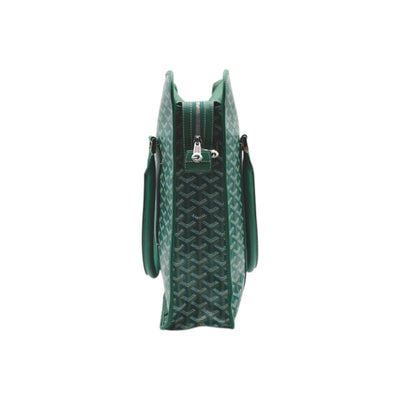 Goyard Goyardine Bourgogne Coated Canvas Bag In Green