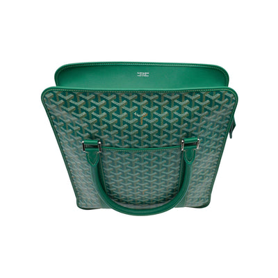 Goyard Goyardine Bourgogne Coated Canvas Bag In Green