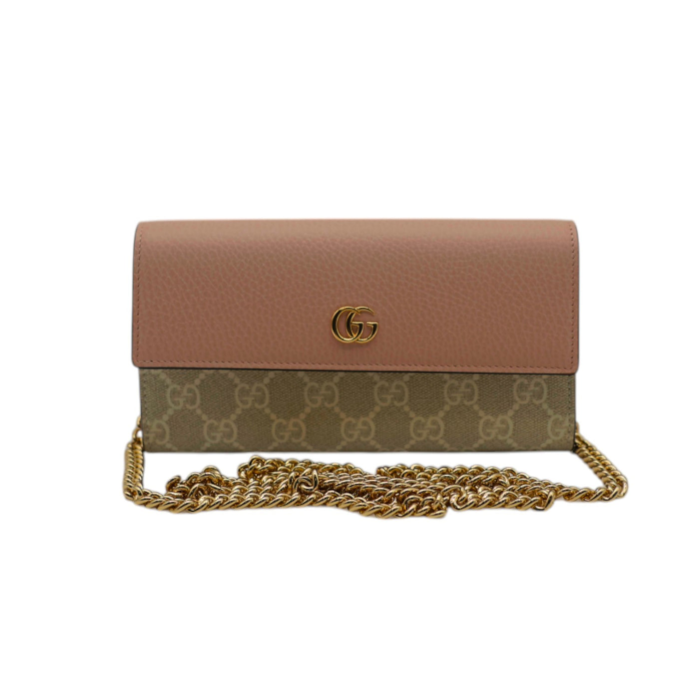Gucci GG Marmont Wallet On Chain In Pink