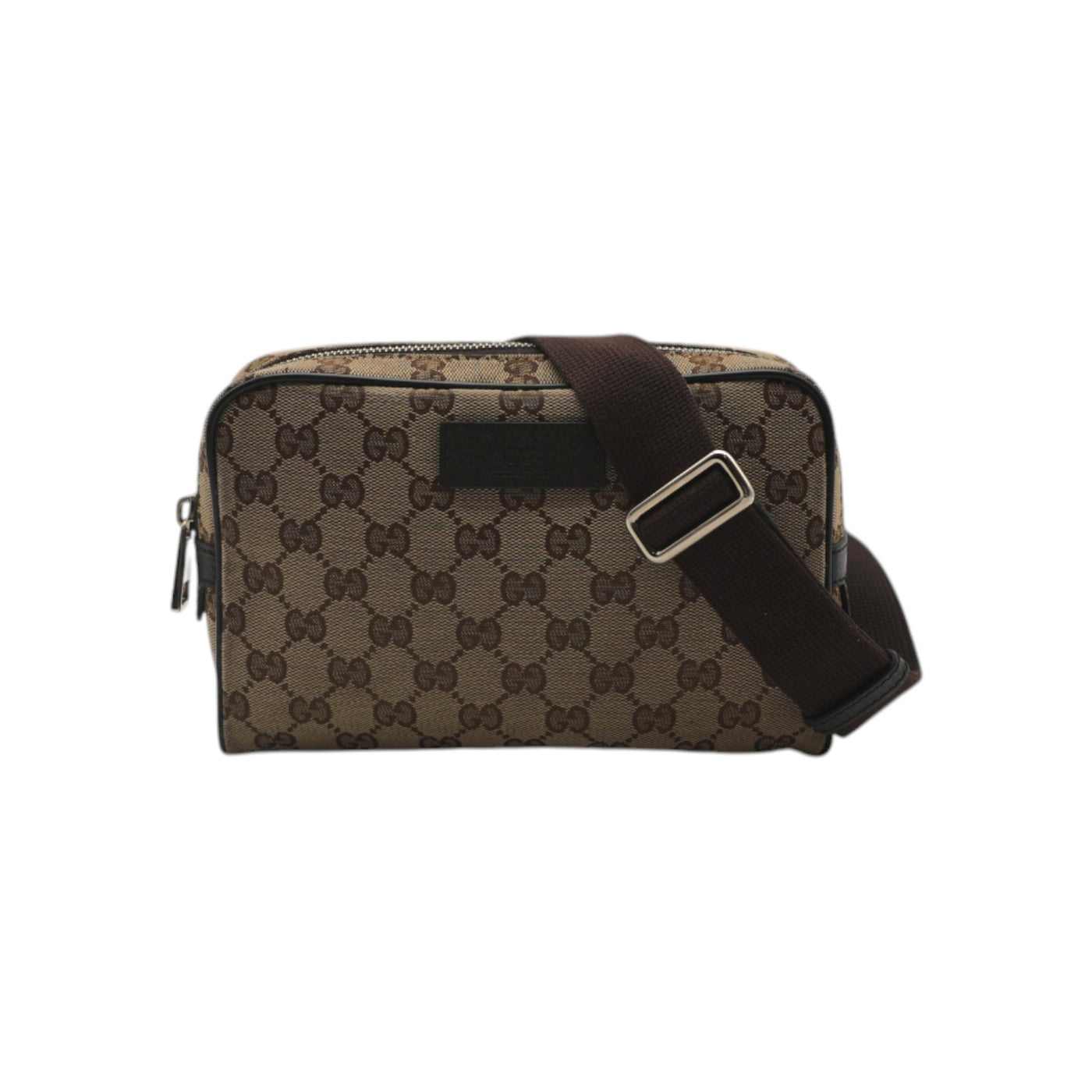 Gucci Monogram Canvas Belt Bag In Brown