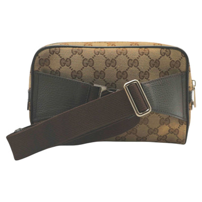 Gucci Monogram Canvas Belt Bag In Brown