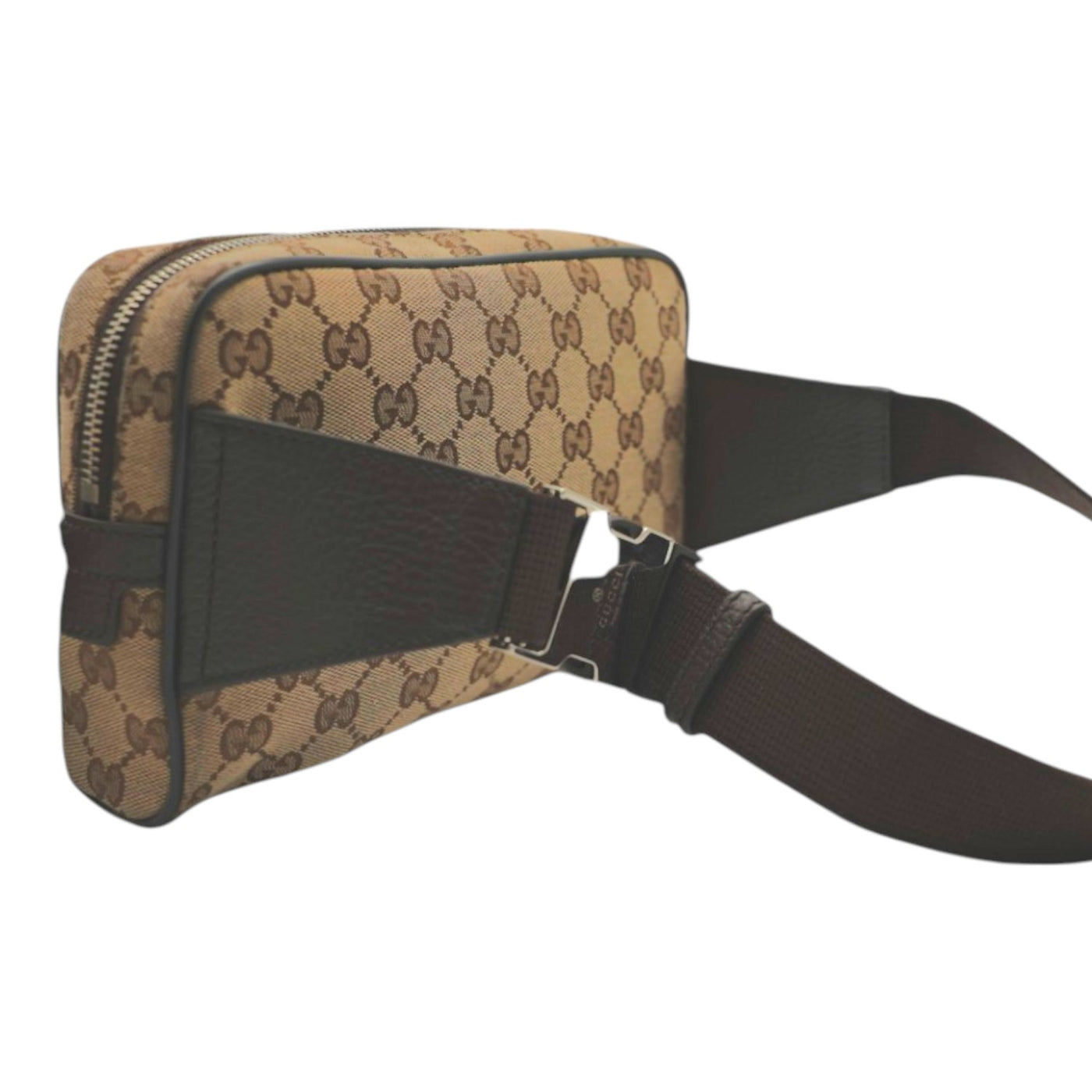 Gucci Monogram Canvas Belt Bag In Brown