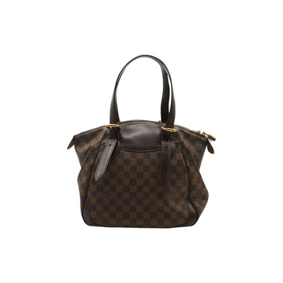 Louis Vuitton Verona MM Damier Ebene Canvas Handbag In Brown