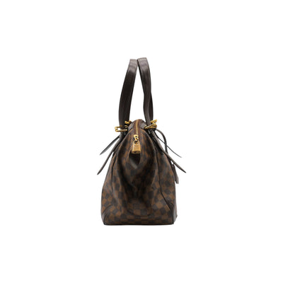 Louis Vuitton Verona MM Damier Ebene Canvas Handbag In Brown