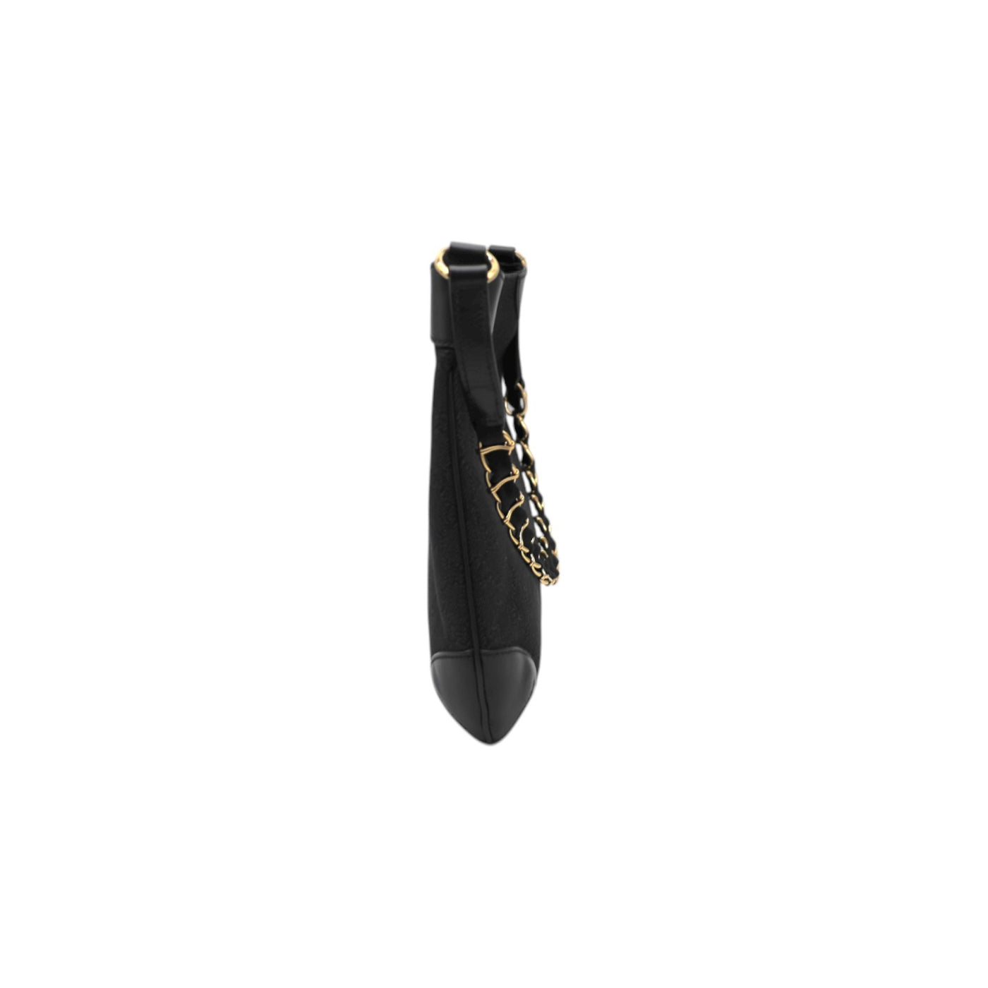 Gucci GG Denim Capri Shoulder bag In Black