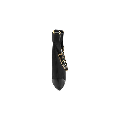 Gucci GG Denim Capri Shoulder bag In Black