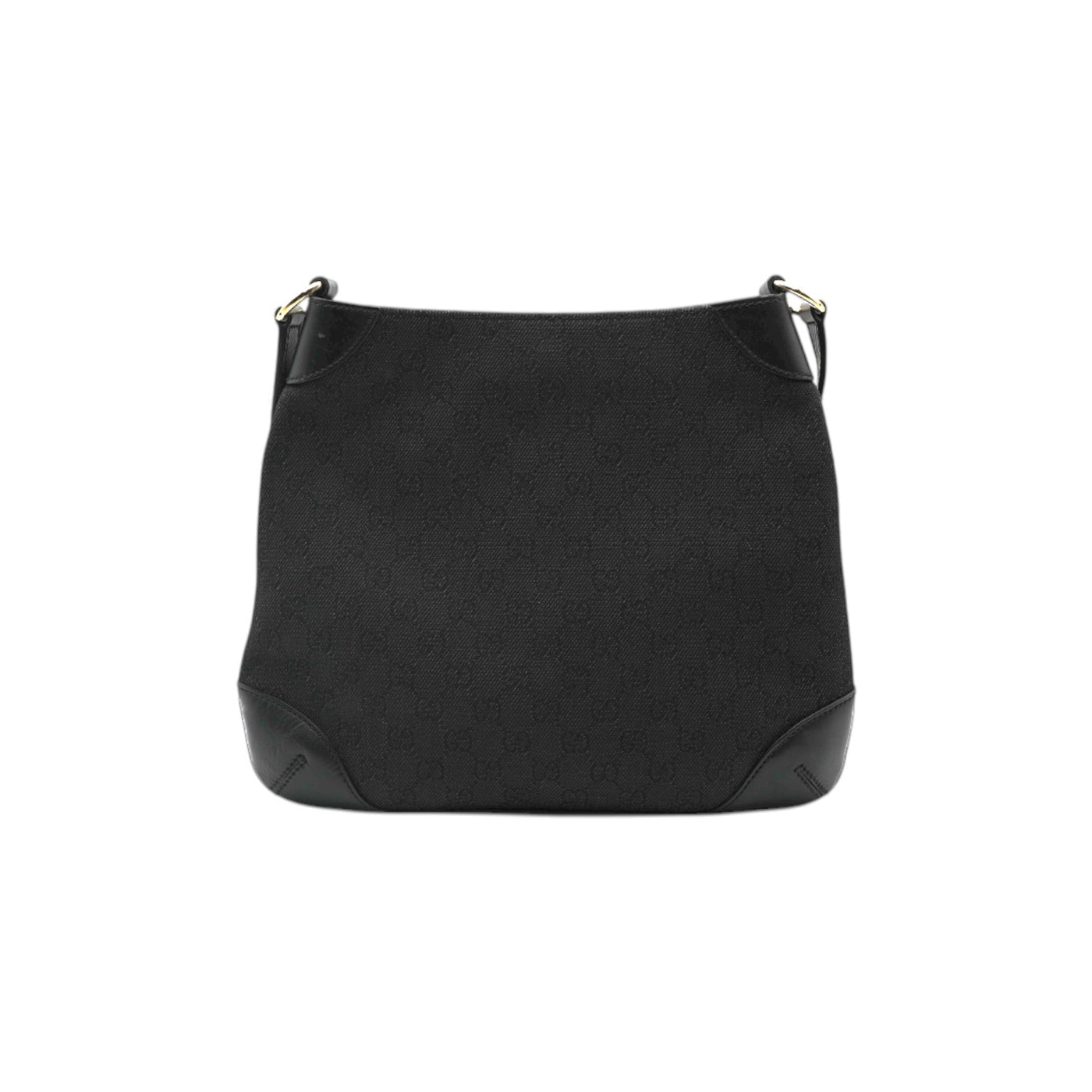 Gucci GG Denim Capri Shoulder bag In Black