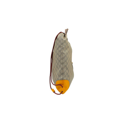 Gucci GG Supreme Monogram Neo Vintage Drawstring Backpack