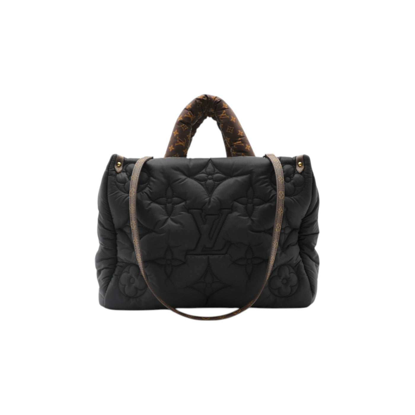 Louis Vuitton Ecnoyl Pillow OnTheGo Monogram Nylon PM Tote Bag In Black