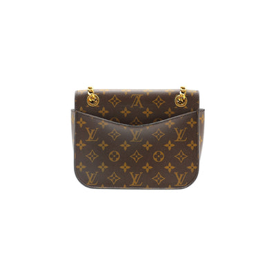 Louis Vuitton Passy Monogram Canvas With Gold Chain Strap
