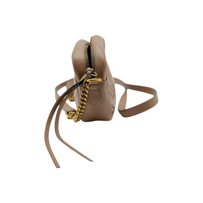 GG Marmont Mini Crossbody Bag In Taupe