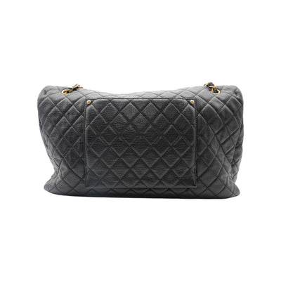 CHANEL Flap XXL Calfskin Shoulder Bag in Black