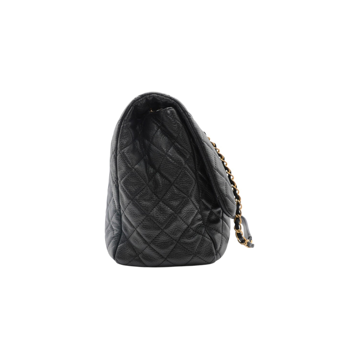 CHANEL Flap XXL Calfskin Shoulder Bag in Black