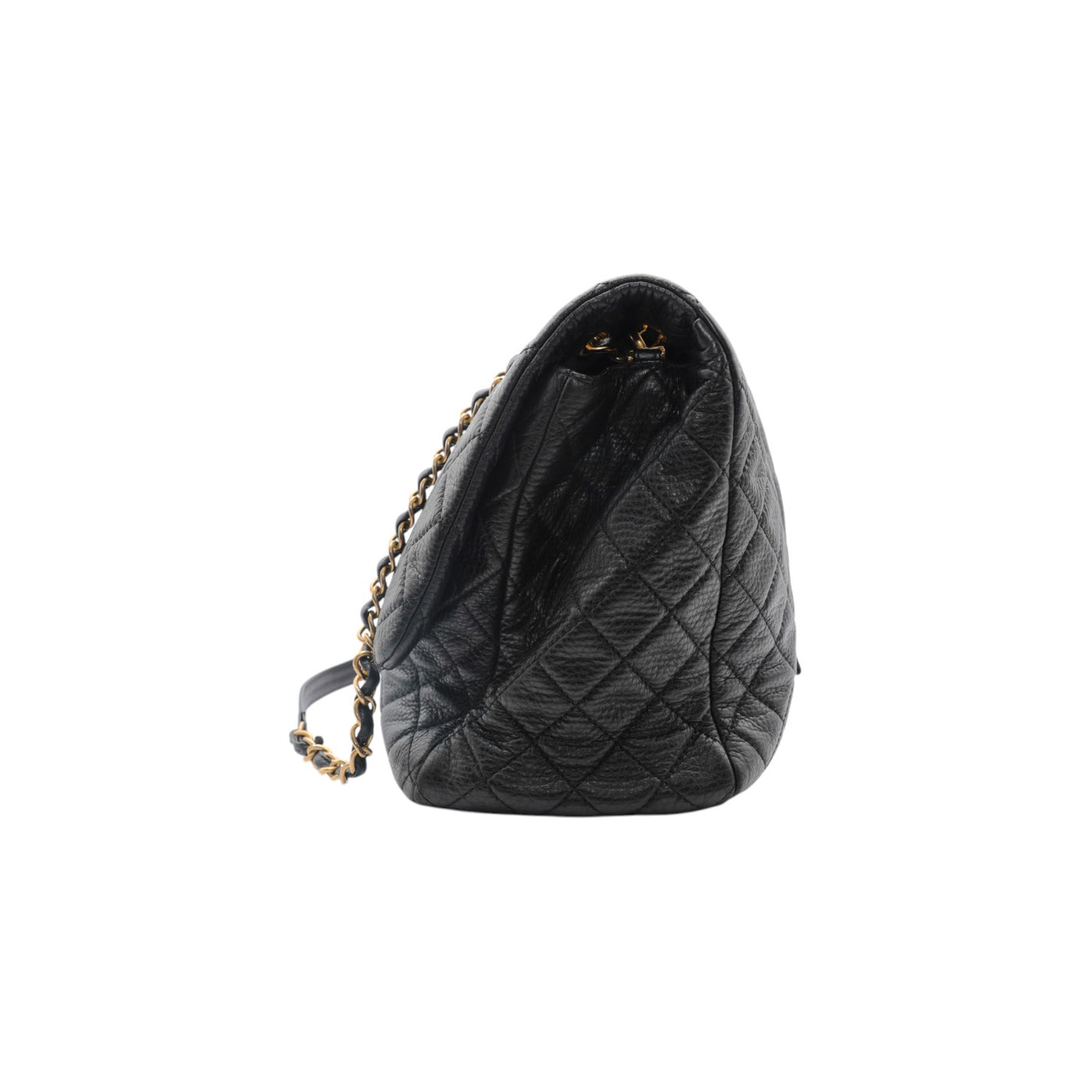 CHANEL Flap XXL Calfskin Shoulder Bag in Black
