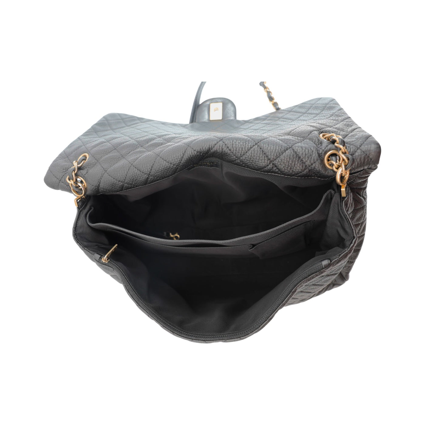 CHANEL Flap XXL Calfskin Shoulder Bag in Black