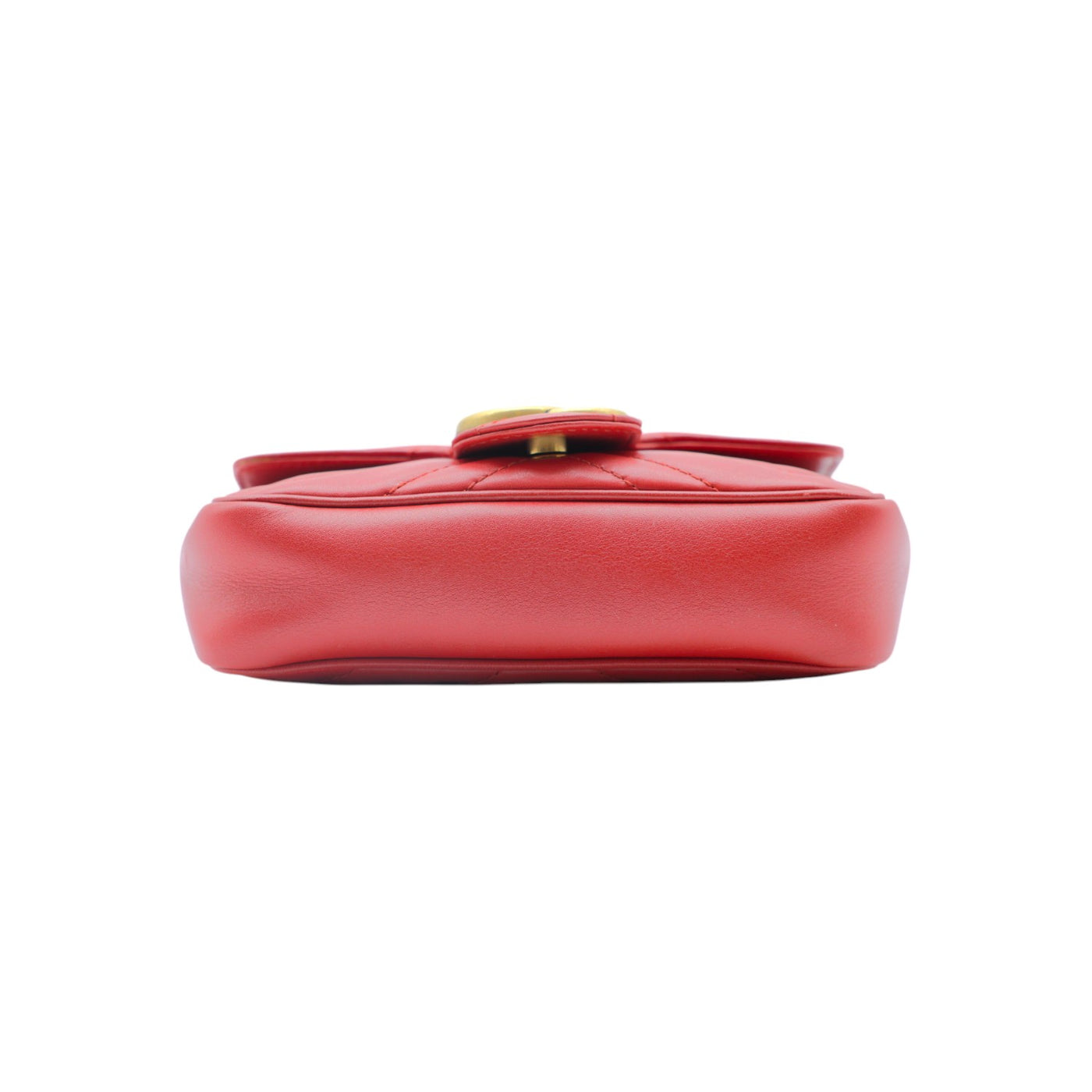 Gucci GG Marmont Matelasse Chevron Mini Crossbody Bag In Red