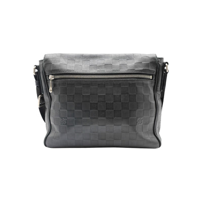 Louis Vuitton District PM Damier Infini Leather Messenger Bag In Black