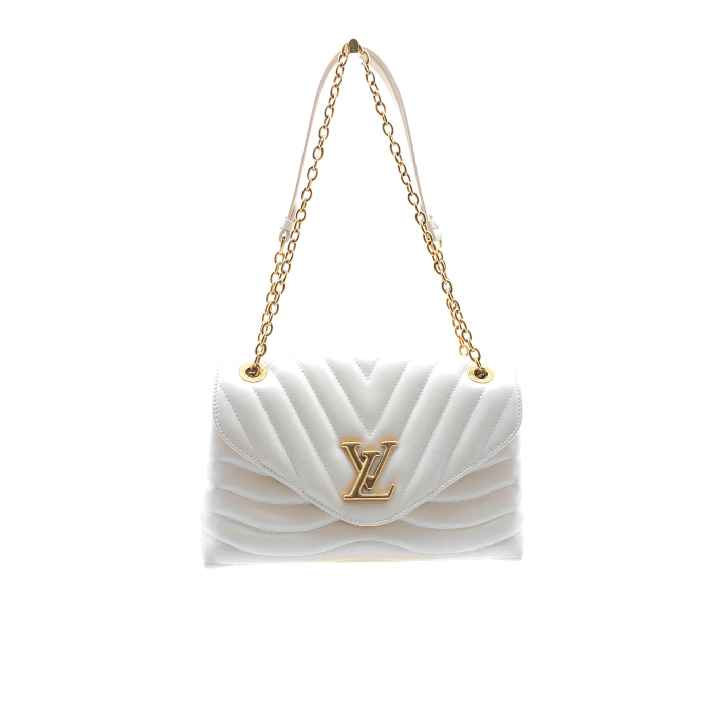 Louis Vuitton Wave Chain MM Bag In White