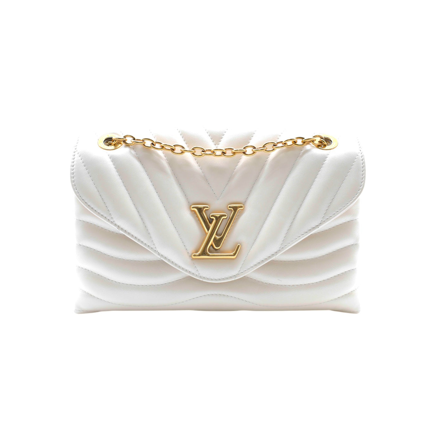 Louis Vuitton Wave Chain MM Bag In White