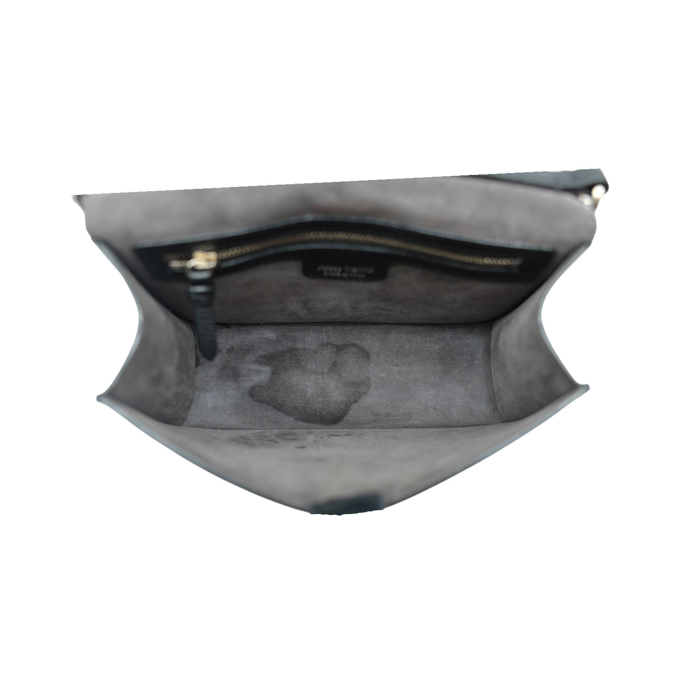 Jimmy Choo Leather Madeline Shoulder Bag in Black with Silver Chain