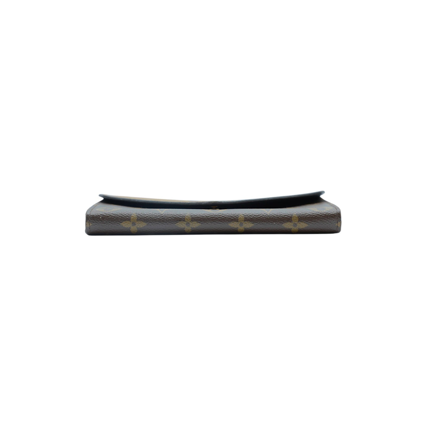 Louis Vuitton Reverse Monogram Sarah Leather Wallet in Dark Brown with Gold Chain Strap