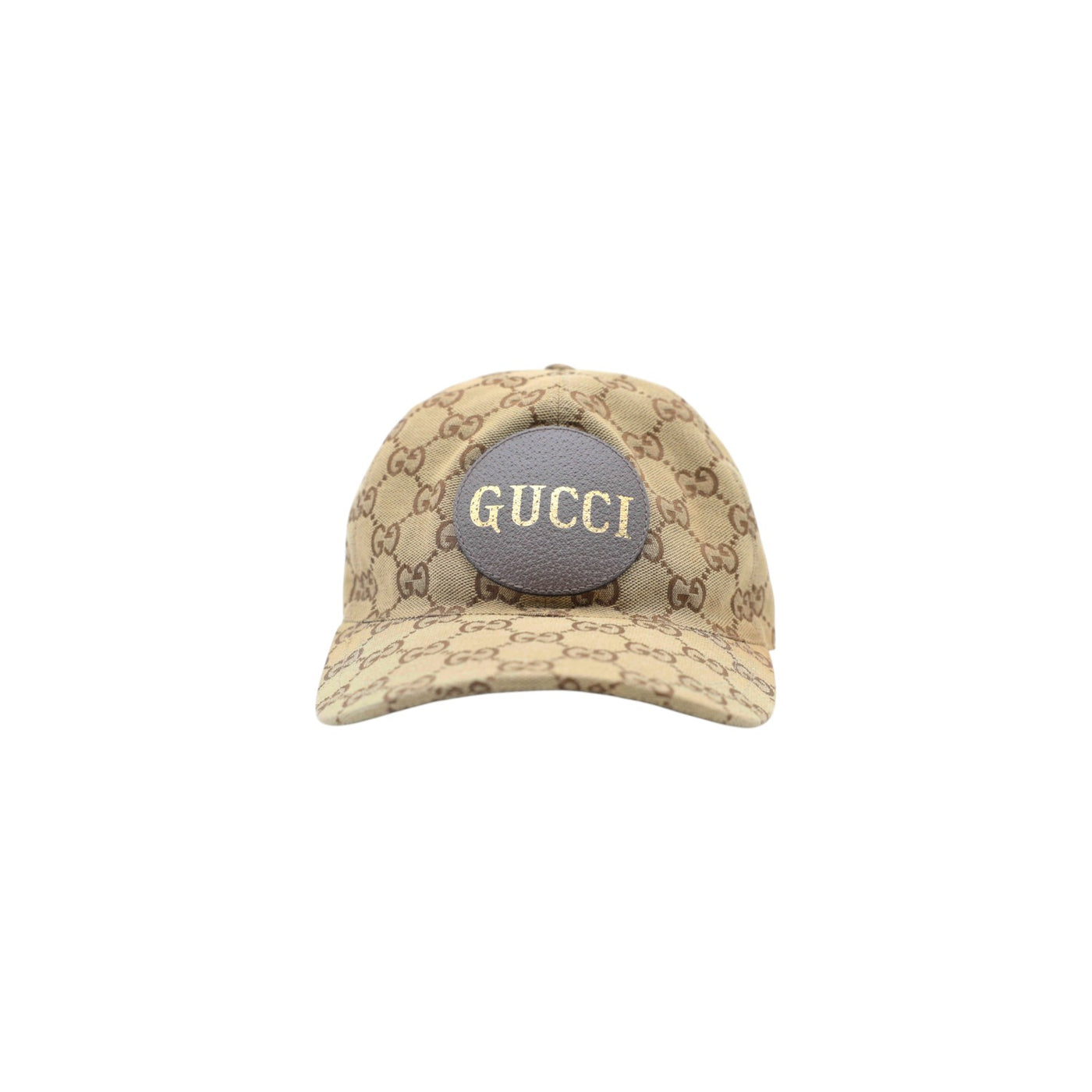 Gucci GG Pattern Canvas Hat in Beige and Ebony