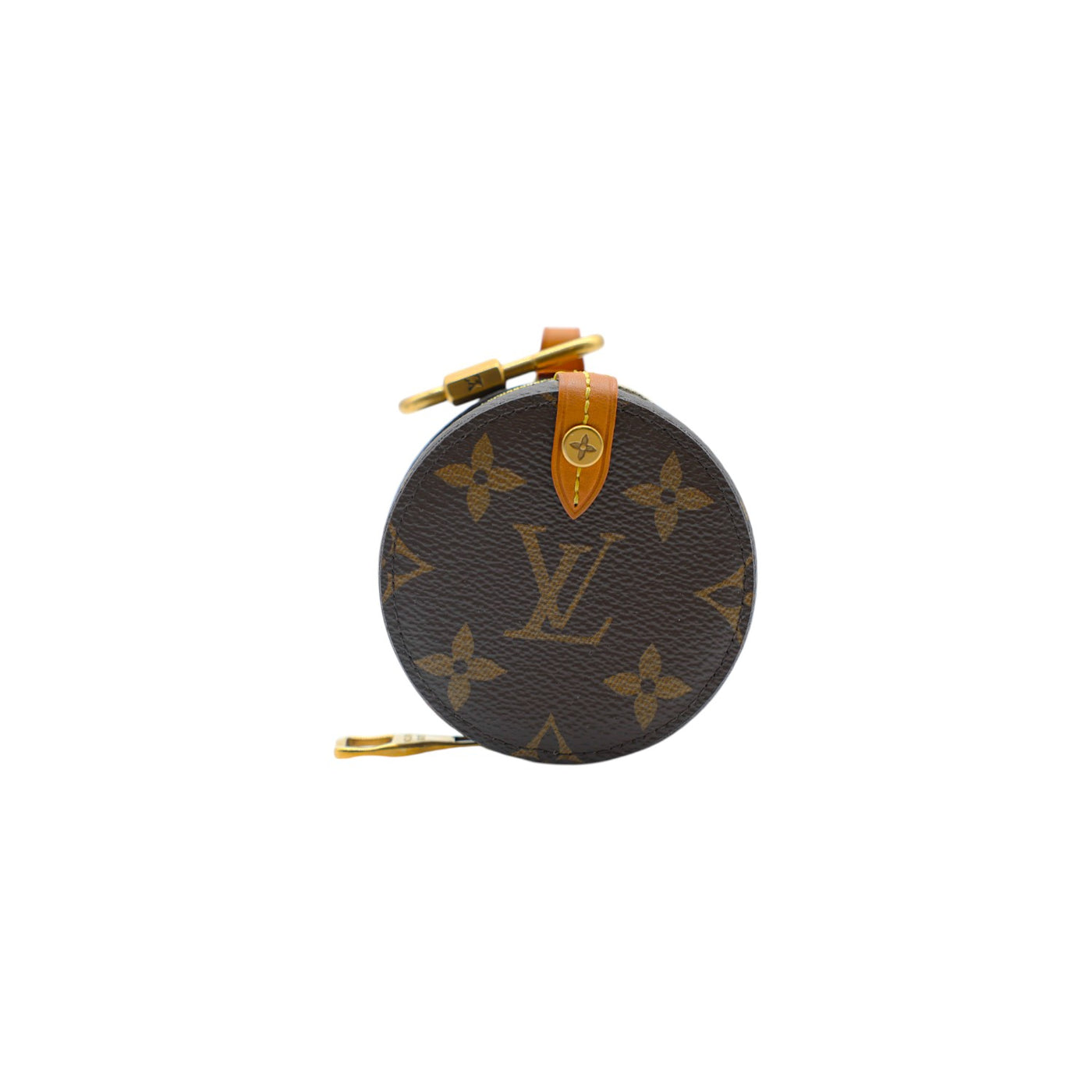 Louis Vuitton Monogram Canvas Legacy Round Pouch Round Charm Bag in Brown