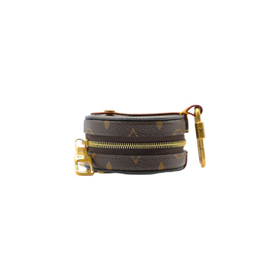 Louis Vuitton Monogram Canvas Legacy Round Pouch Round Charm Bag in Brown