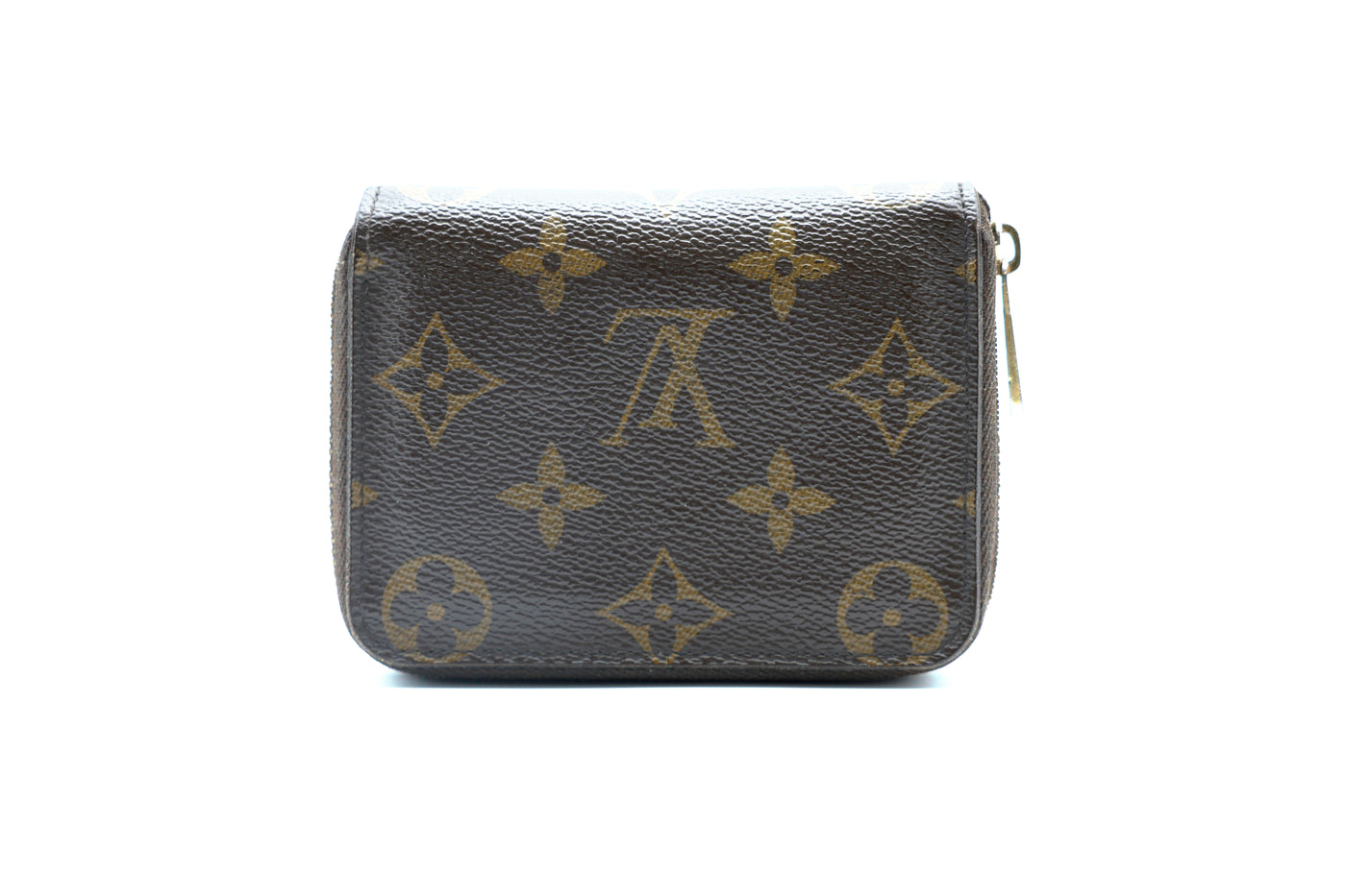 Louis Vuitton Monogram Zippy Leather Wallet in Dark Brown