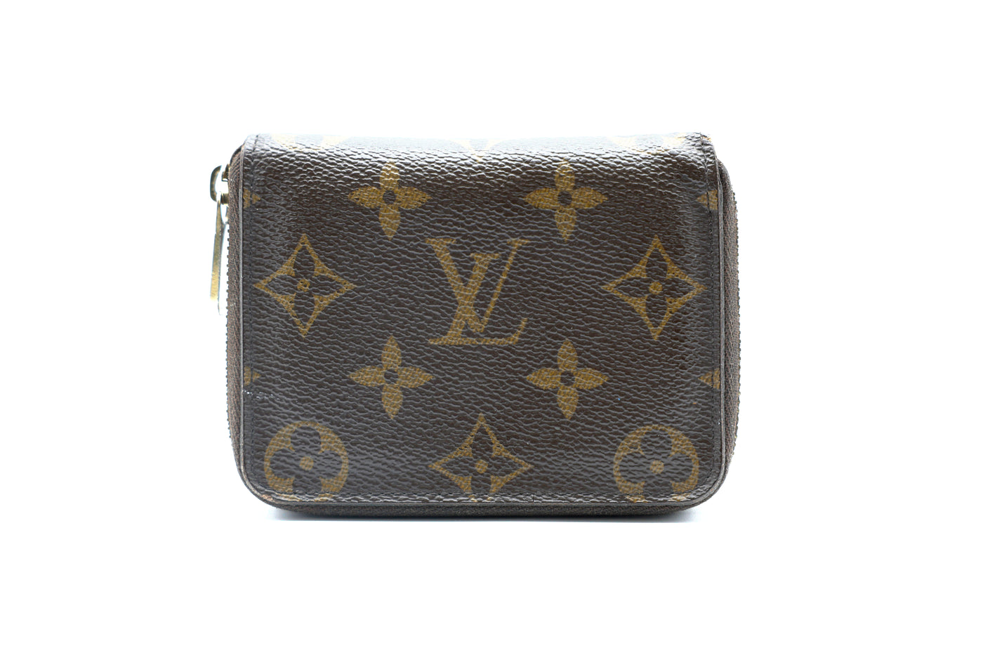 Louis Vuitton Monogram Zippy Leather Wallet in Dark Brown