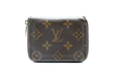 Louis Vuitton Monogram Zippy Leather Wallet in Dark Brown