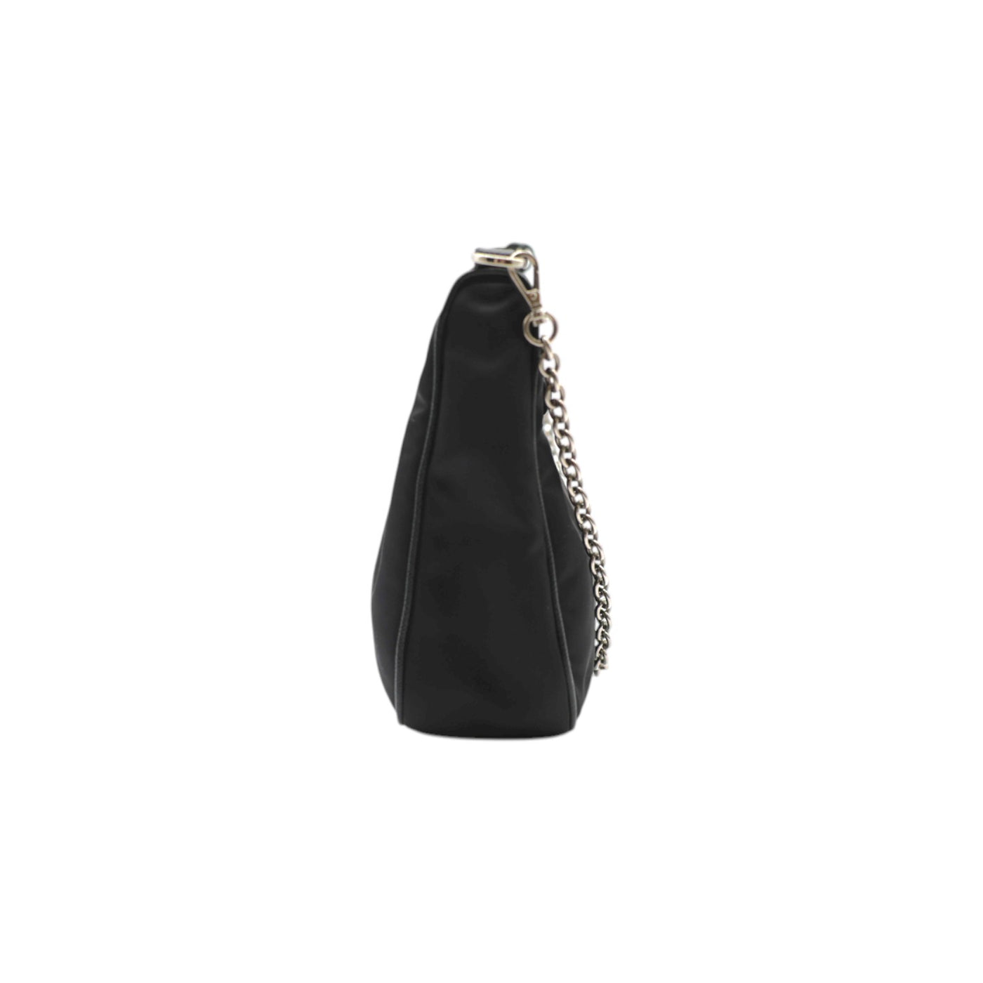 PRADA Saffiano Re-Edition Naylon Bag With Crossbody Strap In Black