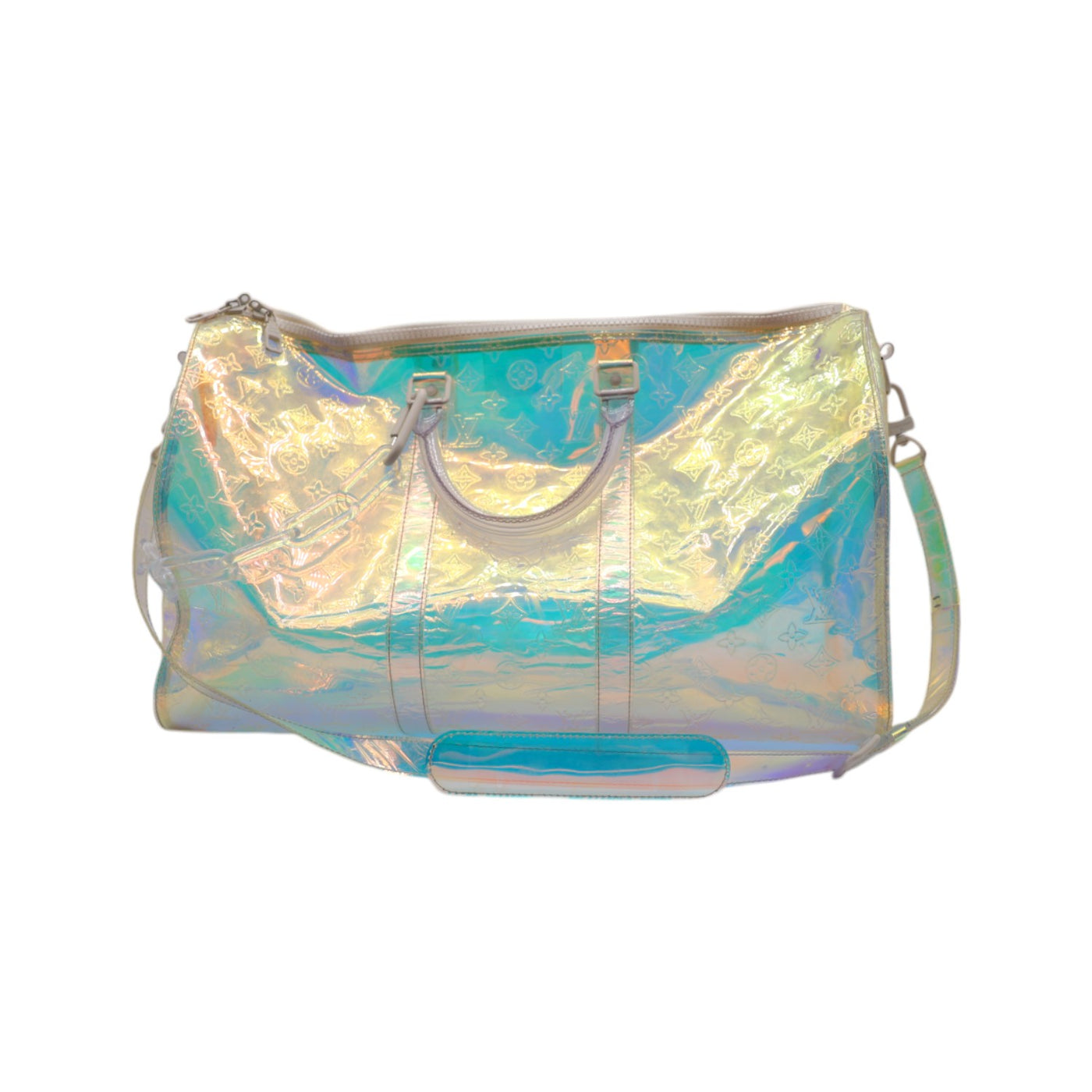 Louis Vuitton PVC Monogram Prism Keepall Bandouliere 50