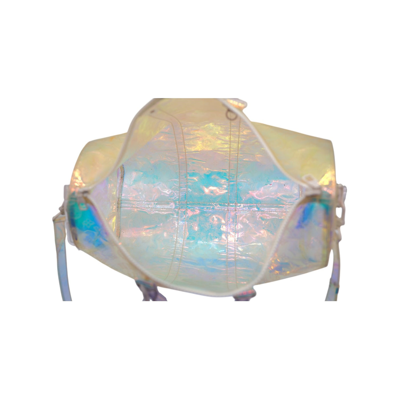 Louis Vuitton PVC Monogram Prism Keepall Bandouliere 50