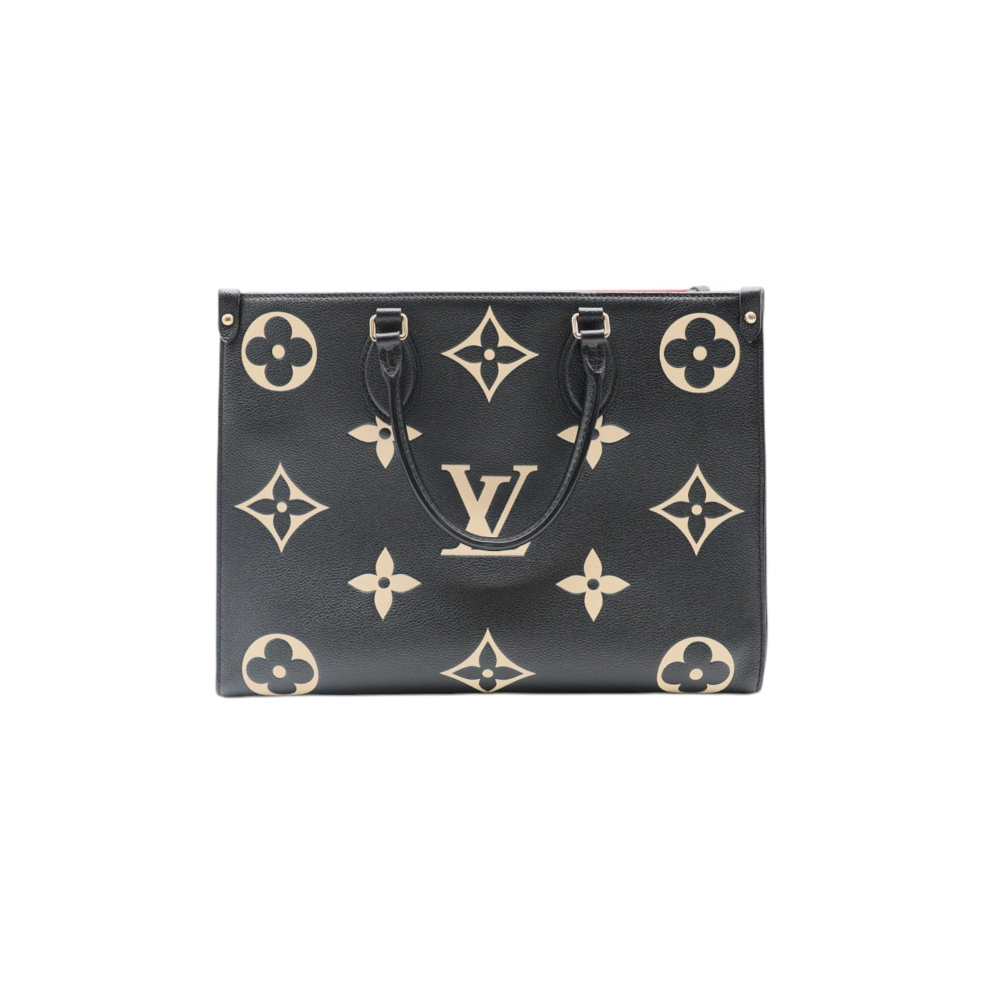 Louis Vuitton On The Go MM Monogram Embossed Leather Tote Bag
