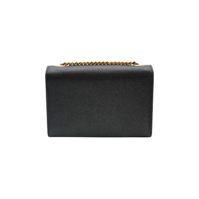 YSL Saint Laurent Kate Small Embossed Leather Crossbody Bag In Black